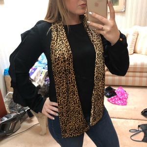 velvet cheeta scarf